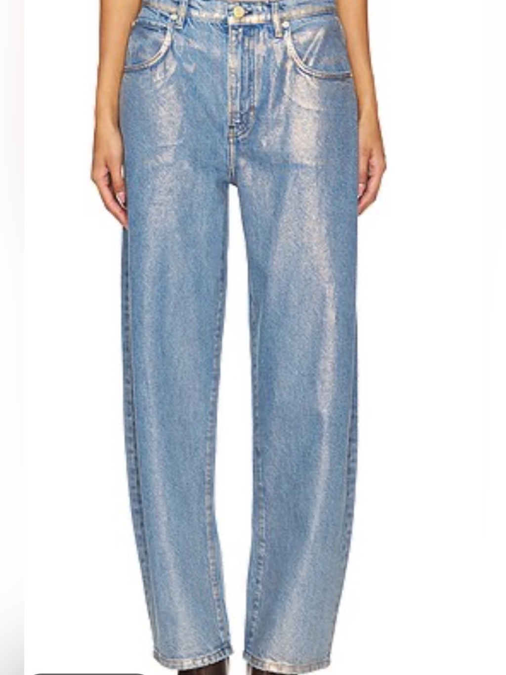 Frame Gold Barrel Wide Leg Jeans - Size 30